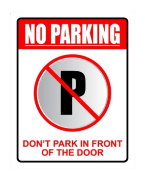 no-parking-sign-board